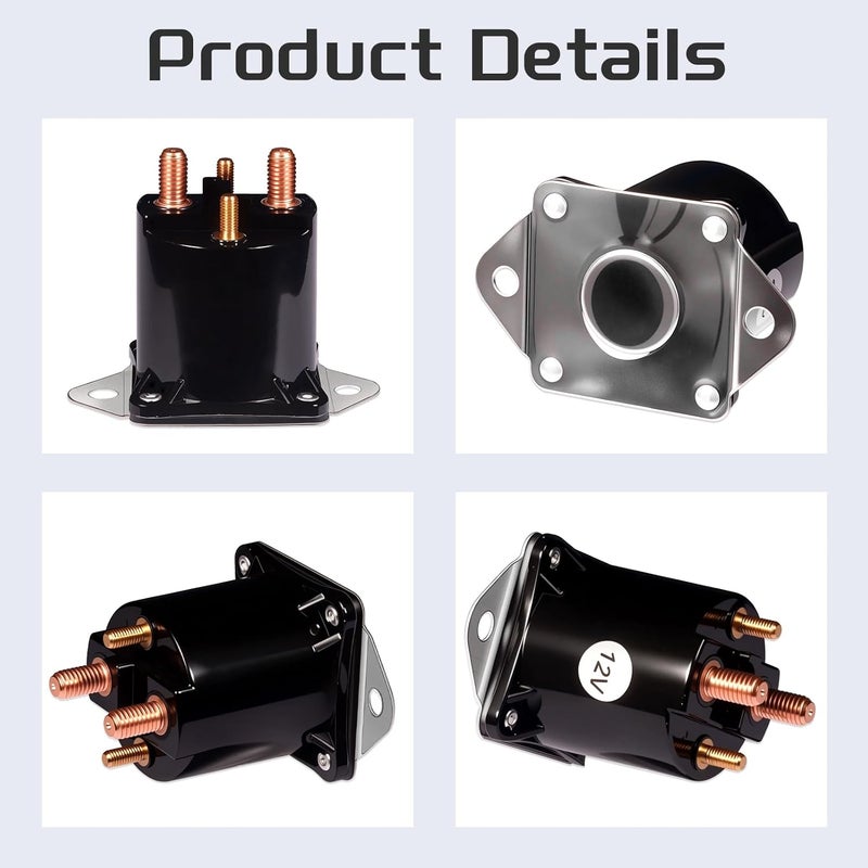 JTAREA 1013609 Starter Solenoid 12V Solenoids Switch for 1984-Up Club Car DS Precedent Gas Golf Cart 1117 LPL6003 1012275 435-154 - Image 3